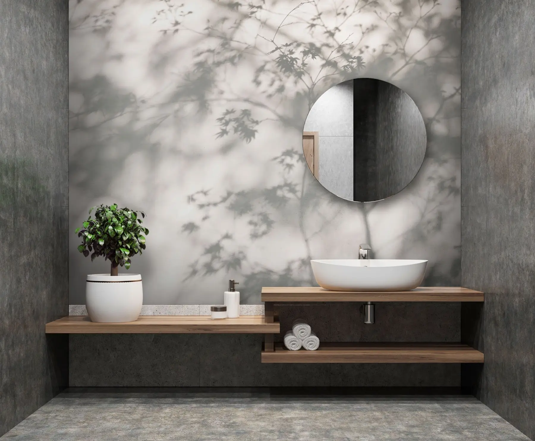 Murale Ombre sur le mur u79829