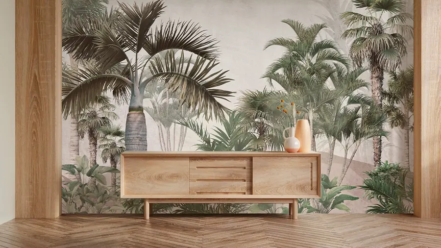 Murale Palmiers et tropiques u73805