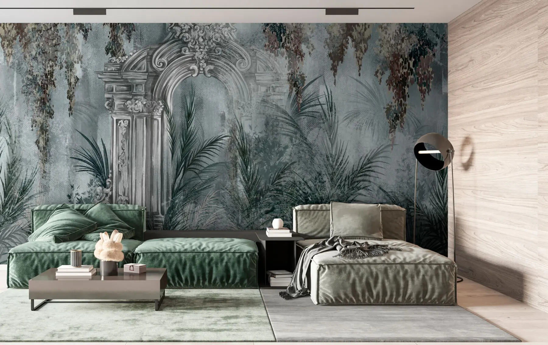 fototapeter Ny trend inden for indretning Antik bue i planter u73897