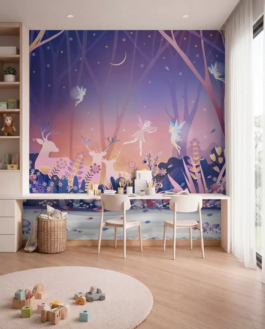 Murale Danse nocturne dans la forêt des contes u73899