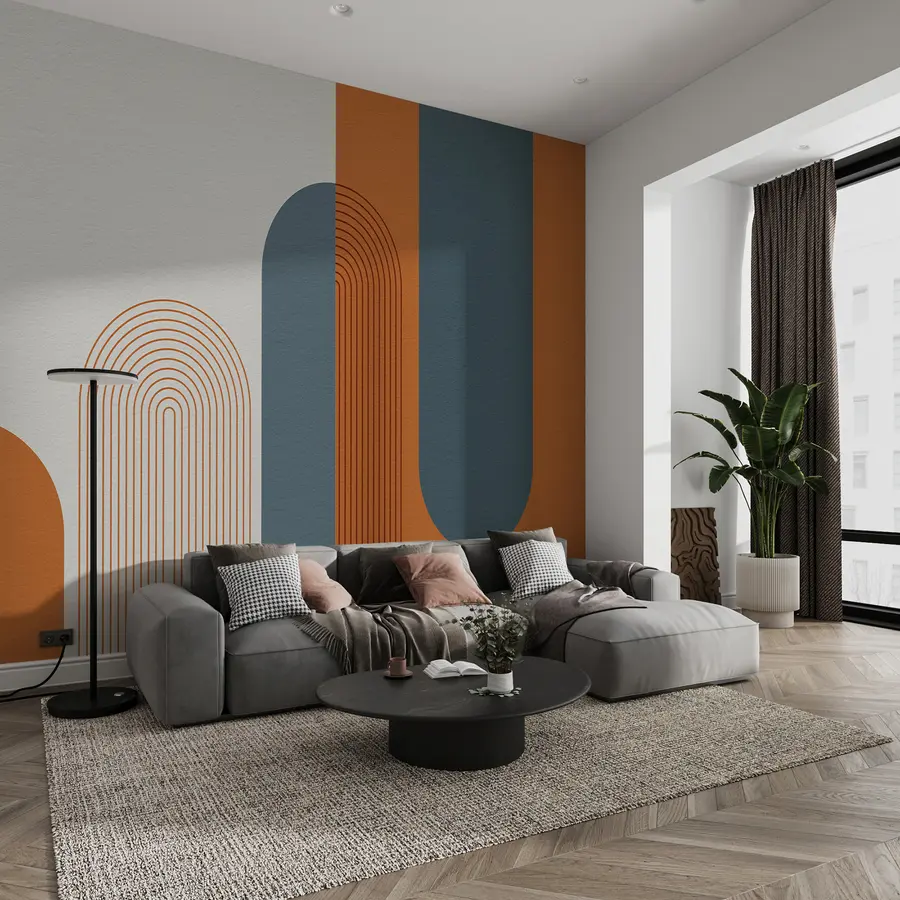 Murale Arches rétro - motif u93598