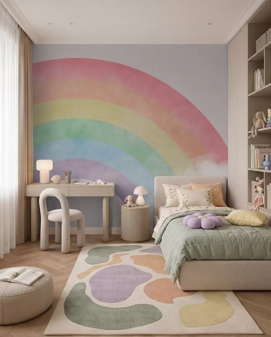 Murale Arc pastel dans les nuages u93619