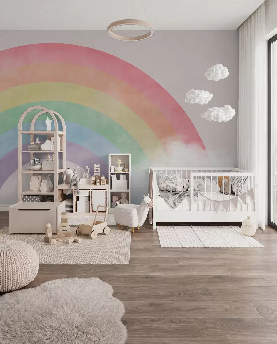 Murale Arc pastel dans les nuages u93619