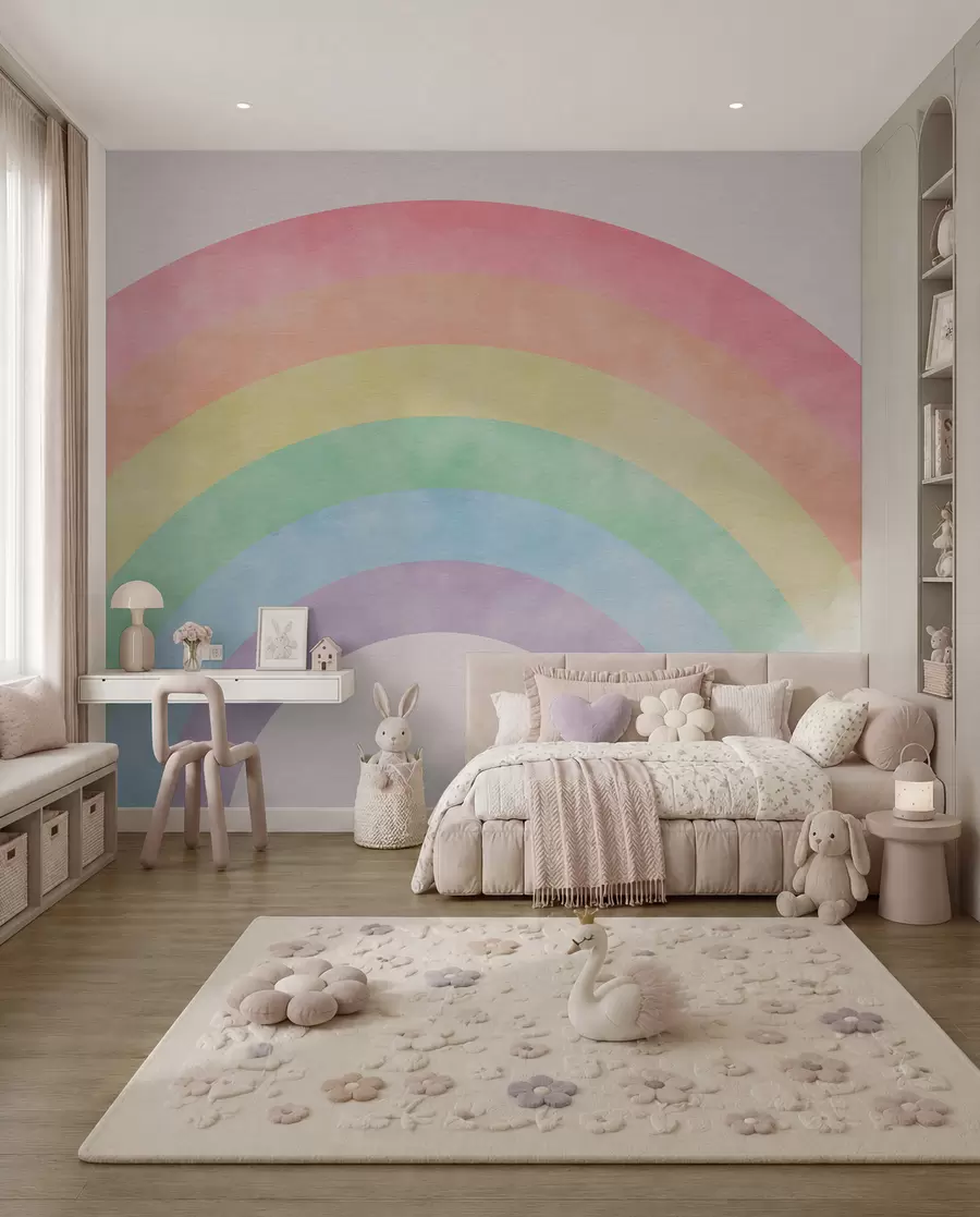 Murale Arc pastel dans les nuages u93619