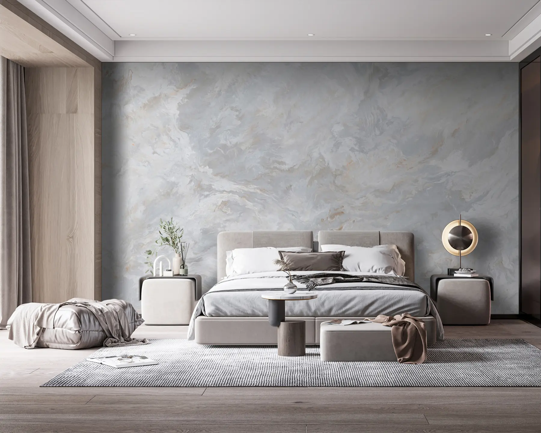 Murale Mélange de gris et de brun u93434
