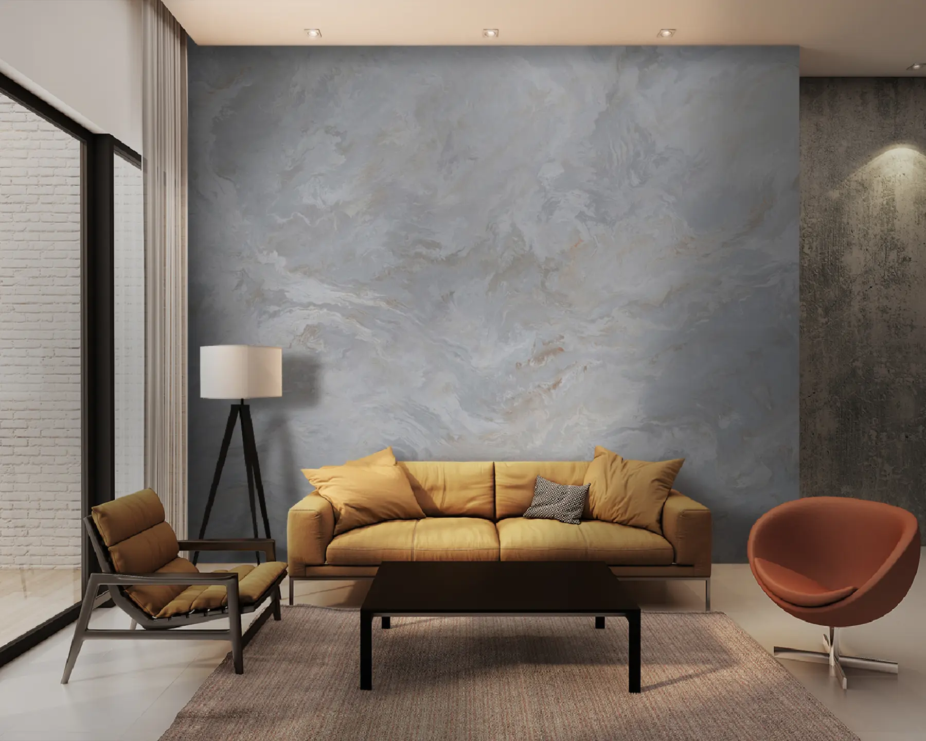 Murale Mélange de gris et de brun u93434