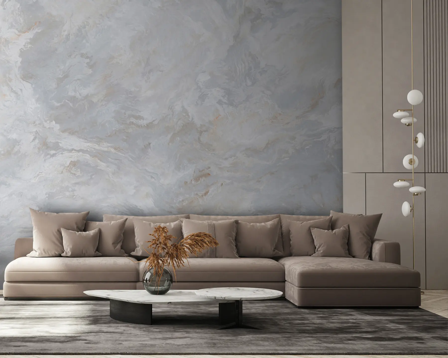 Murale Mélange de gris et de brun u93434