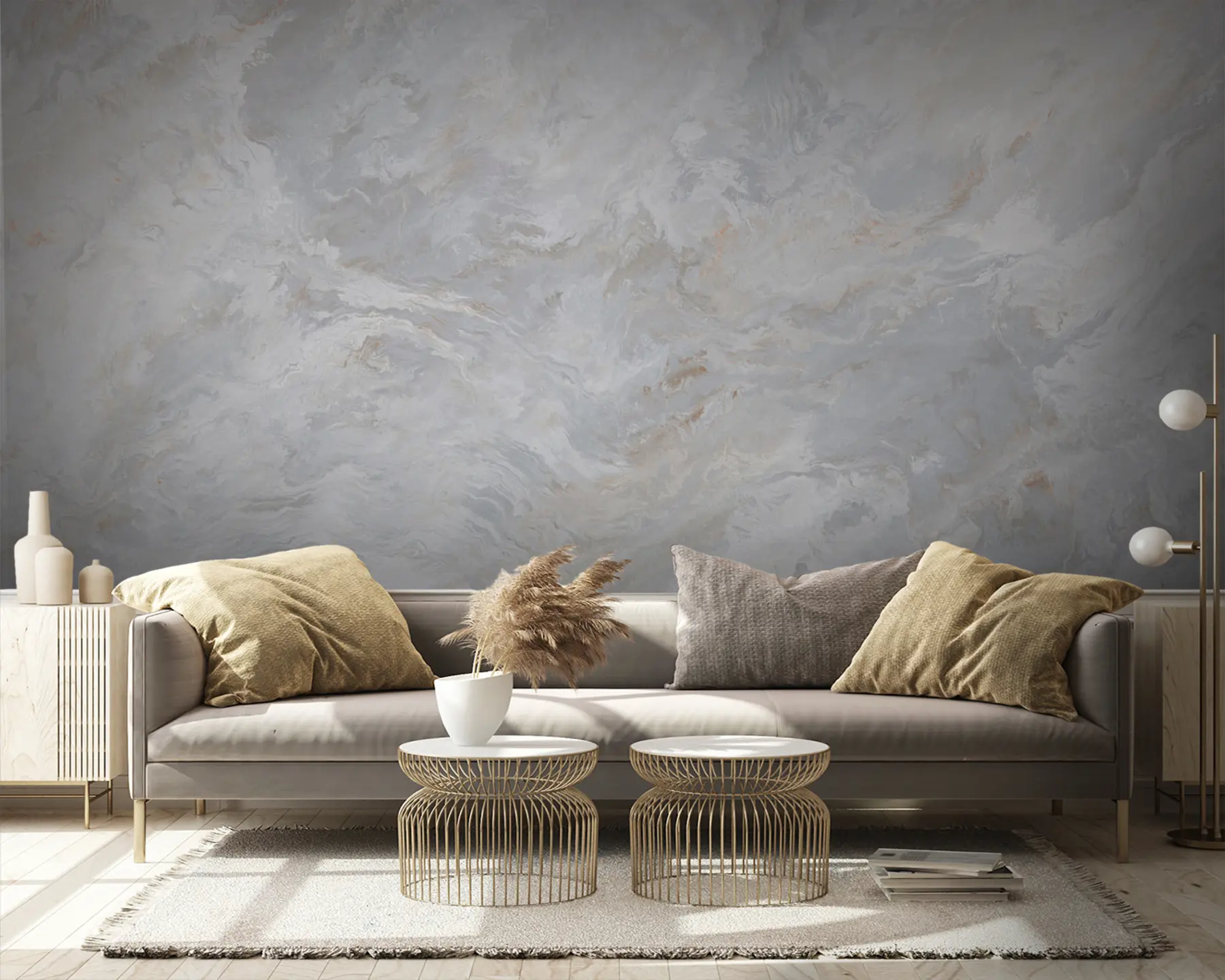 Murale Mélange de gris et de brun u93434