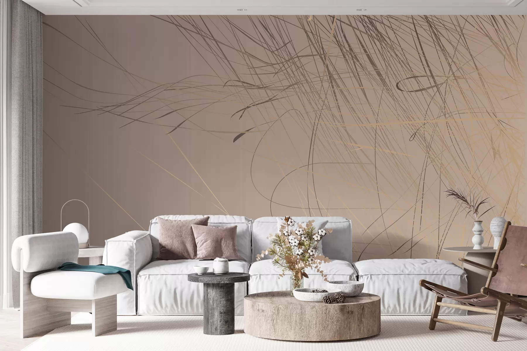 fototapeter Træ, kvist og elektricitet u93467