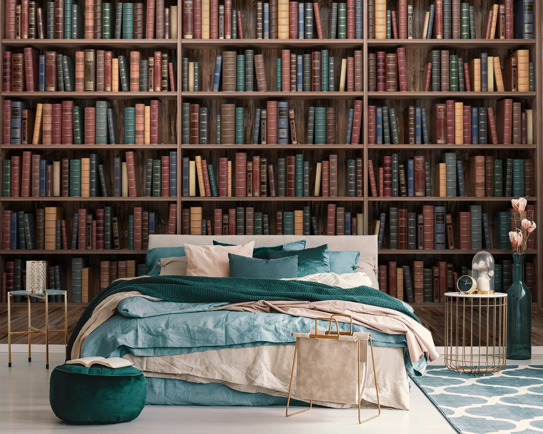 Murale Une bibliothèque impressionnante u93501