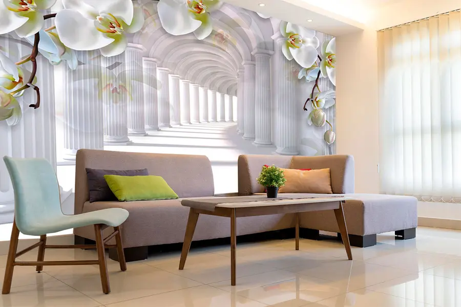 Fototapete Orchideen im Tunnel u93683