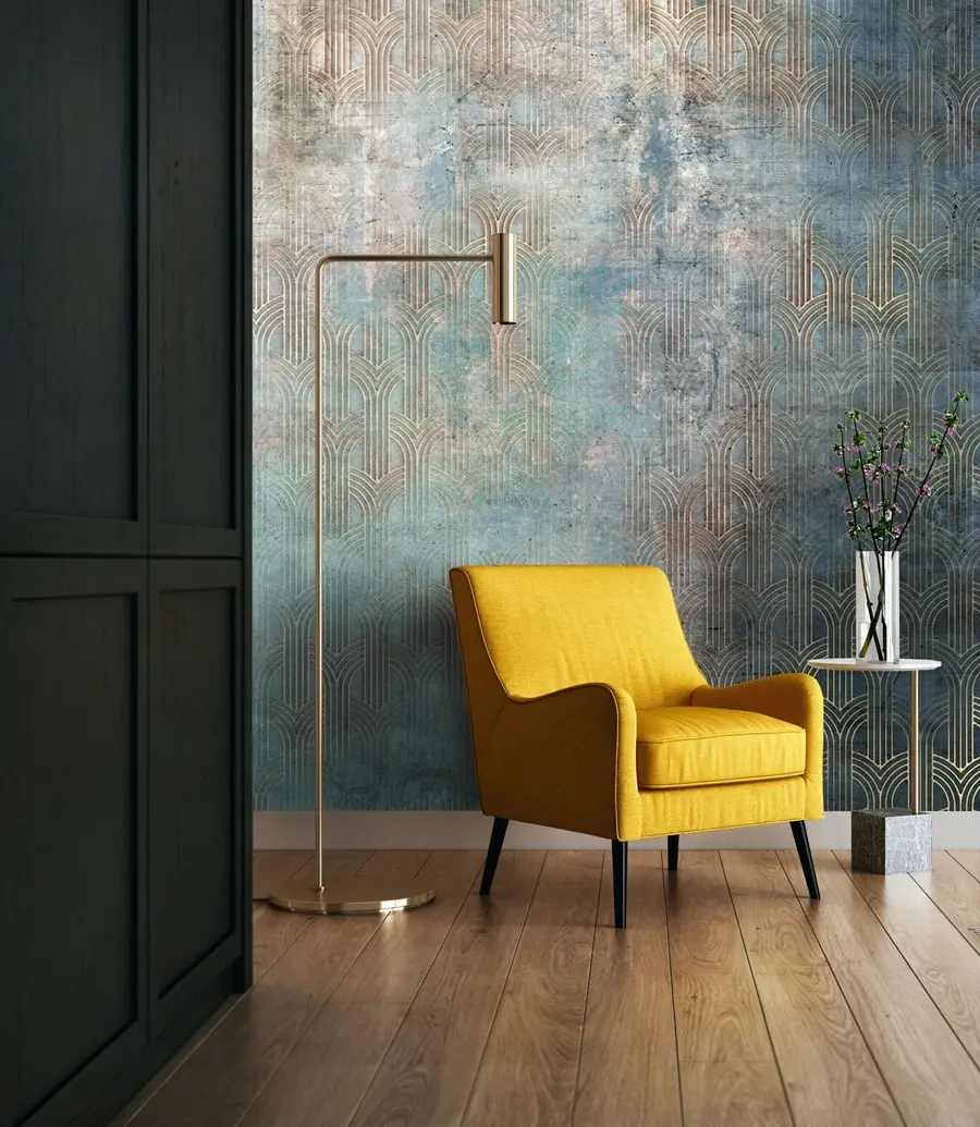 Murale Motif d'arc sur mur grunge u73973