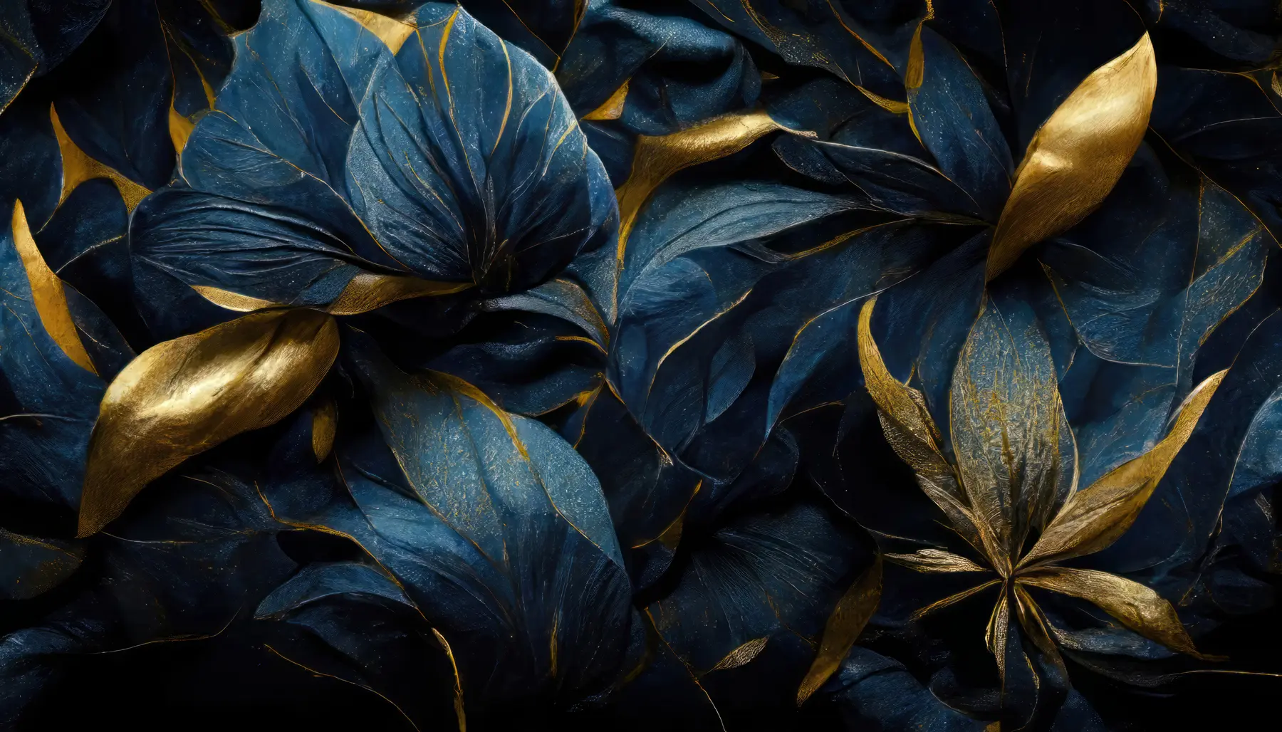 fototapeter Blå kongelige blomster u74140