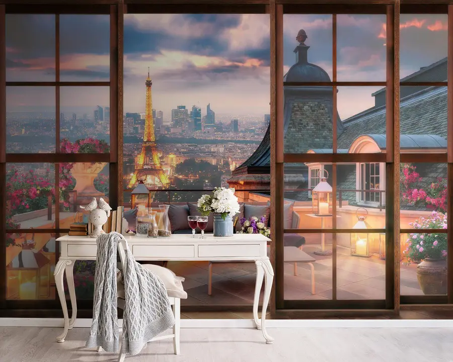 Fototapete Wolke, Gebäude und Himmel u60794