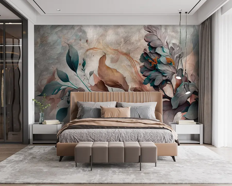 Fototapete Wunderschöner Farbenzweig u93917