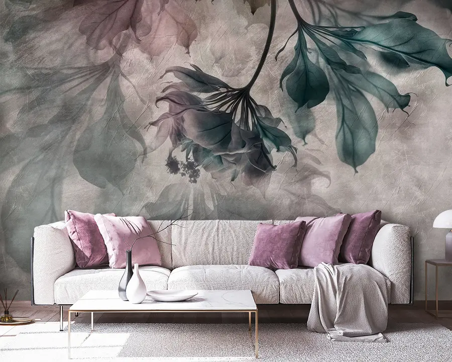 Fototapete Empfindliche durchscheinende Zweige u93927