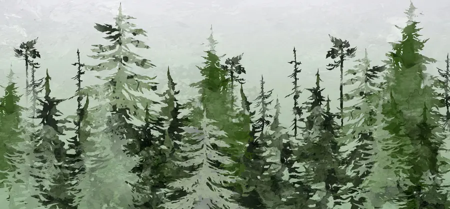fototapeter Ate kunstnerisk tegning akvarel u75173