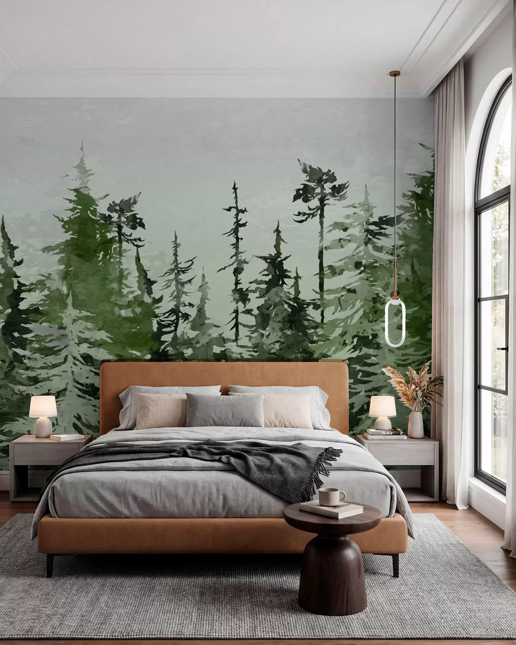 fototapeter Ate kunstnerisk tegning akvarel u75173