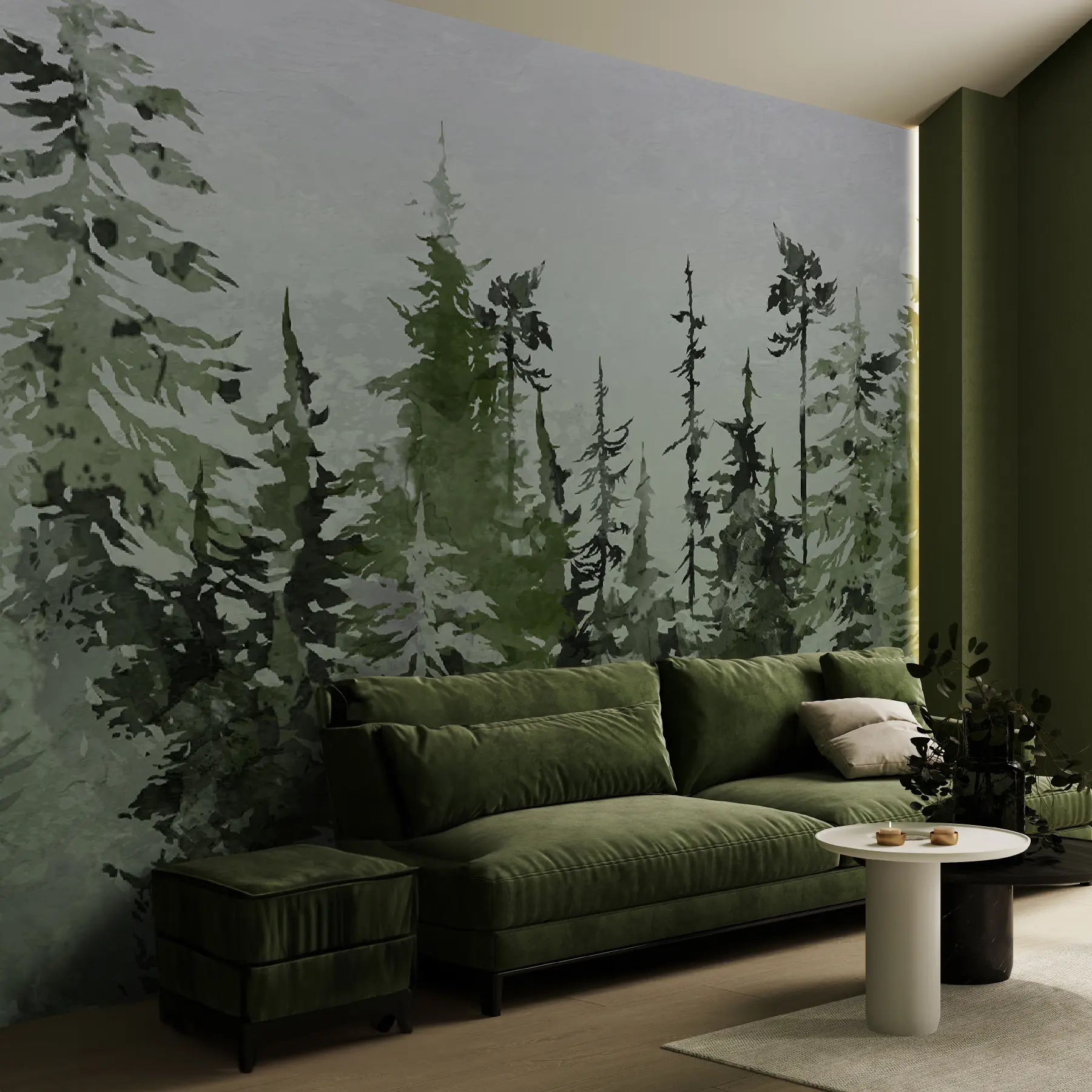 fototapeter Ate kunstnerisk tegning akvarel u75173