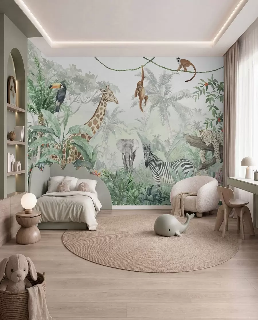 Murale Rencontre dans la jungle u74709