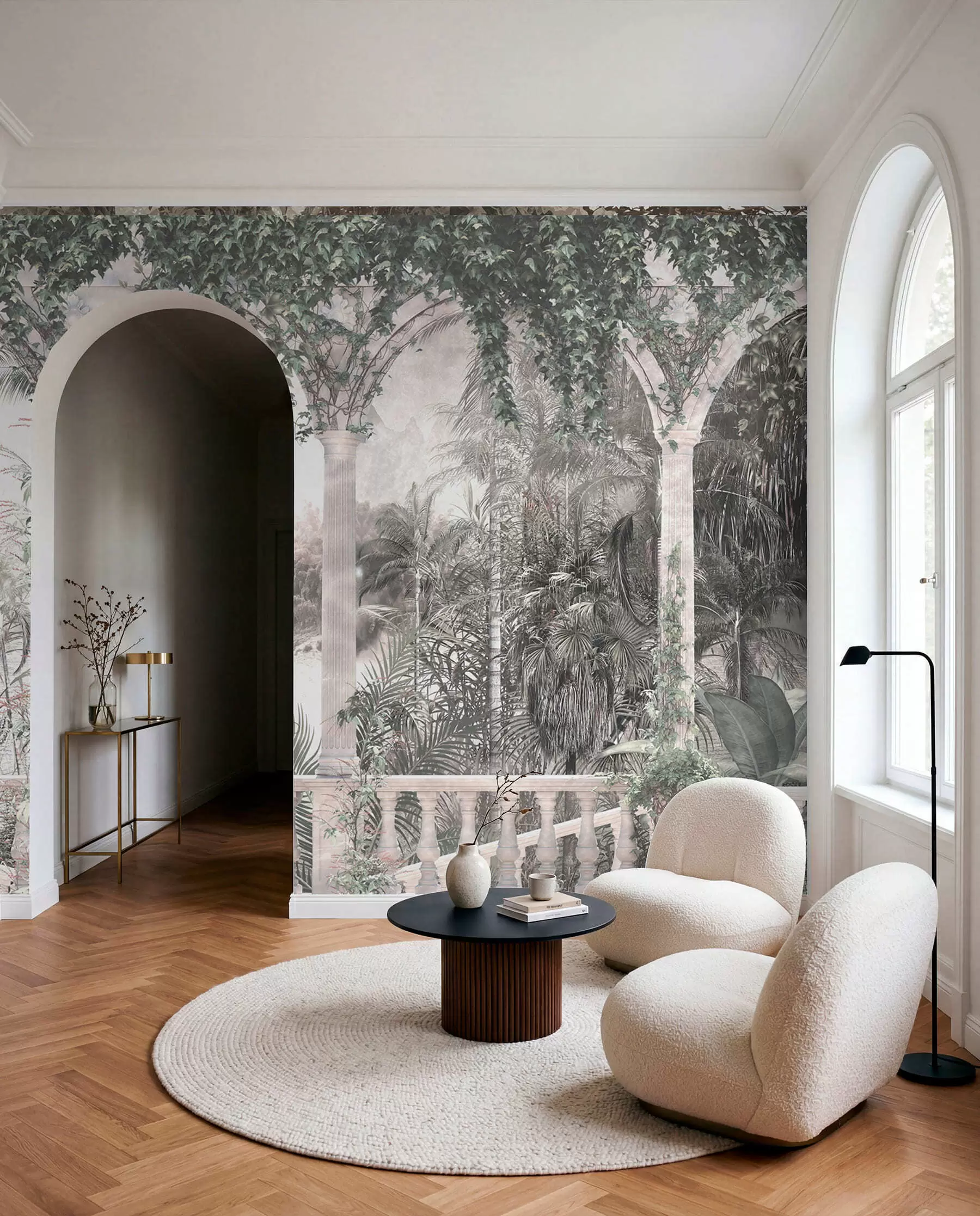 Murale Arcades antiques dans le jardin u94141
