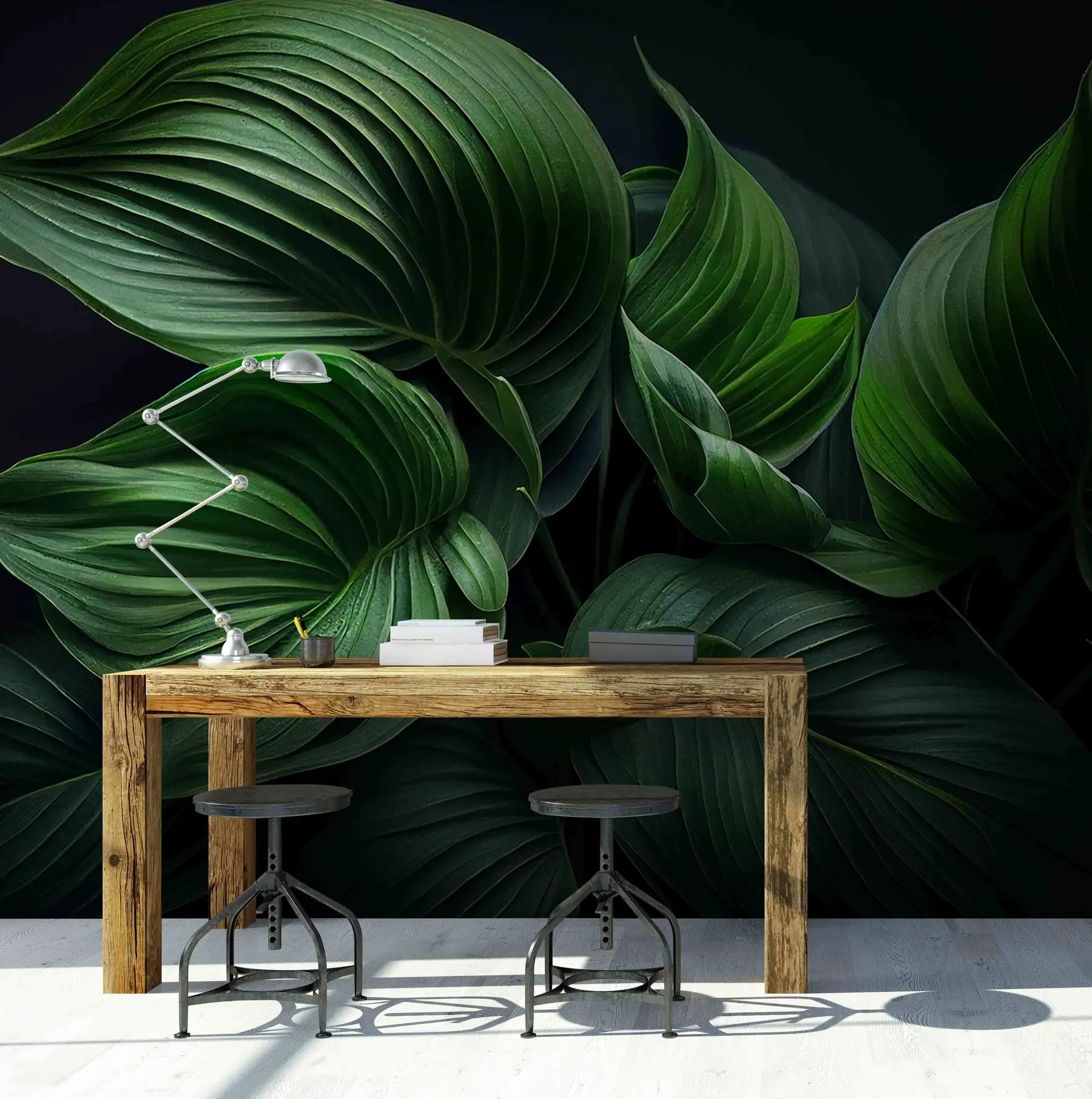 Fototapete Die Blätter sind Palm u75754