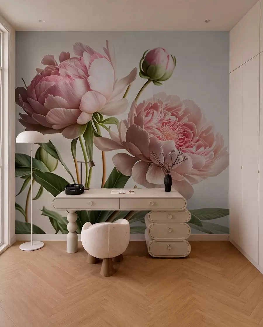 fototapeter Akvarelblomster u70658