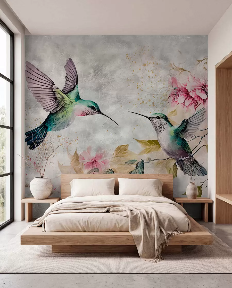 Murale Duo de colibris u93994