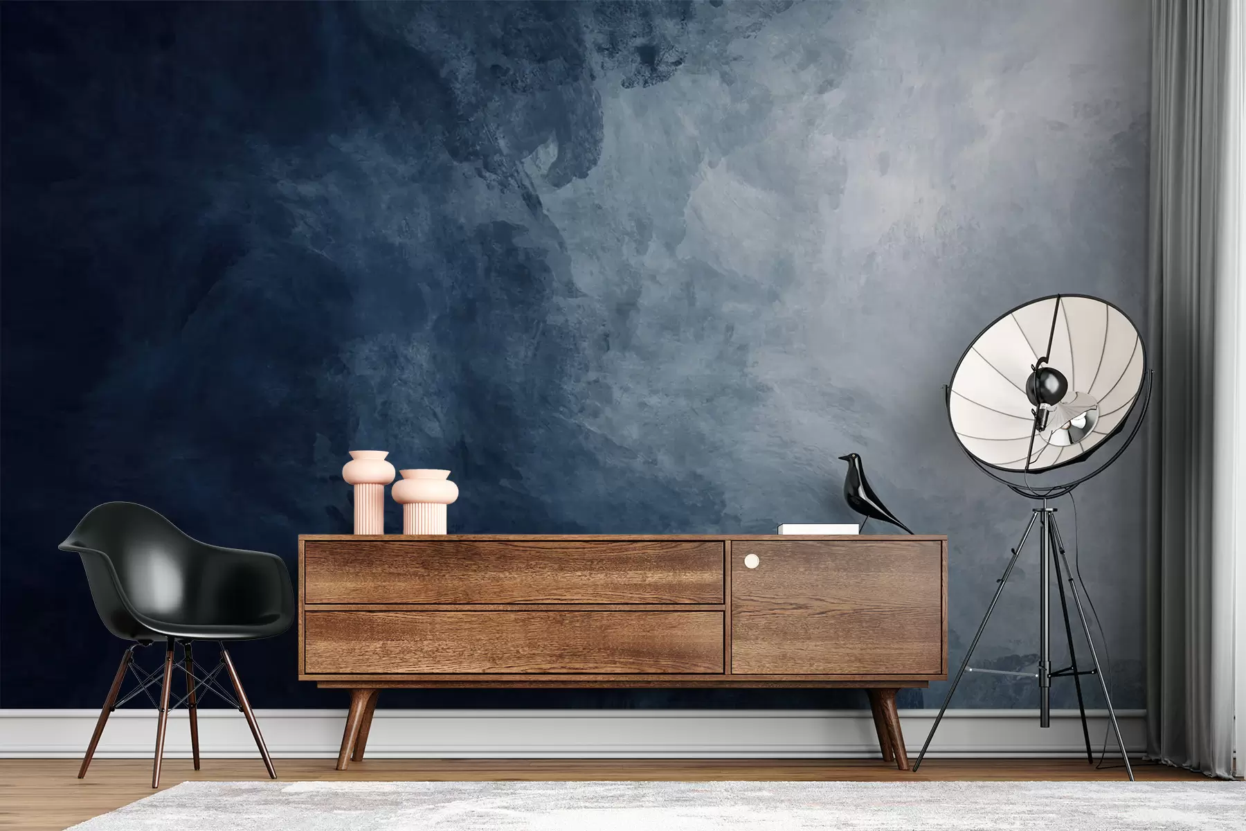 fototapeter Vand, skyer og grå u03136