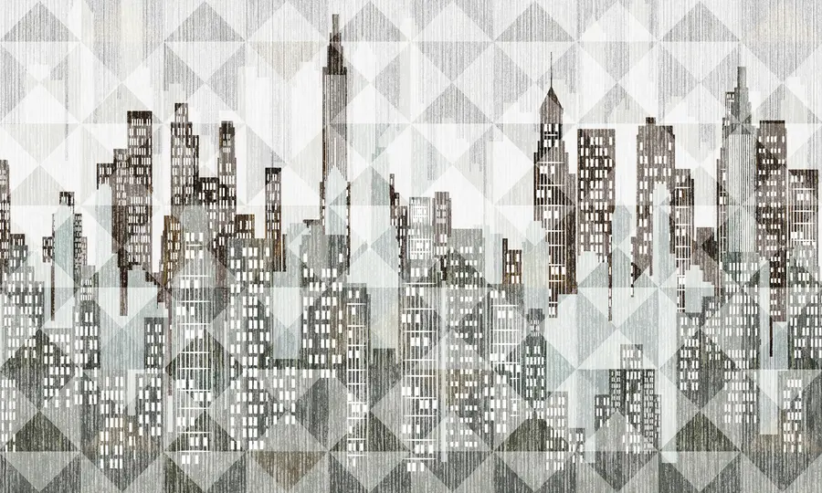 fototapeter Kunst, skyskraber e skrifttype u04526