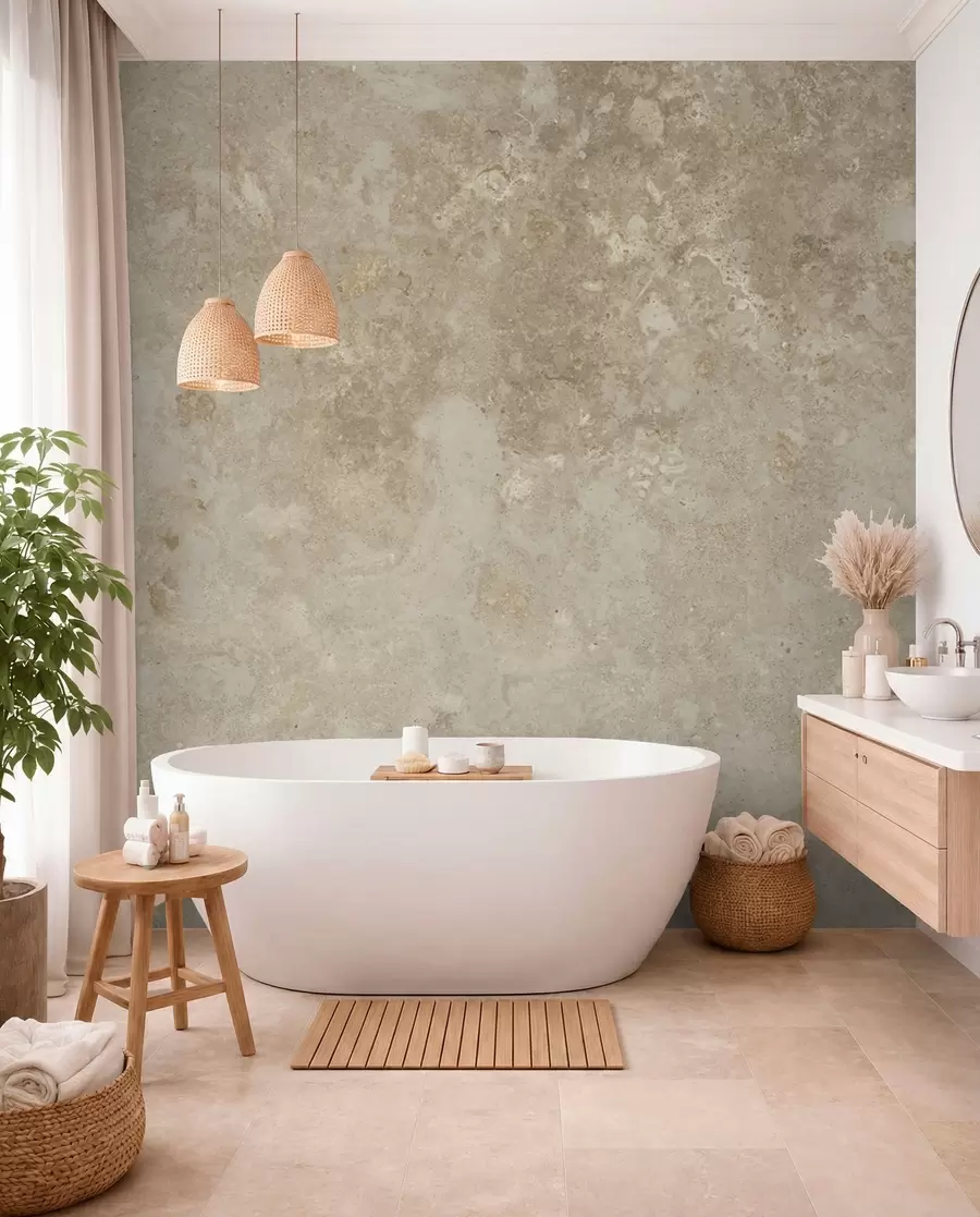 Murale Pierre mouchetée en taupe u94384