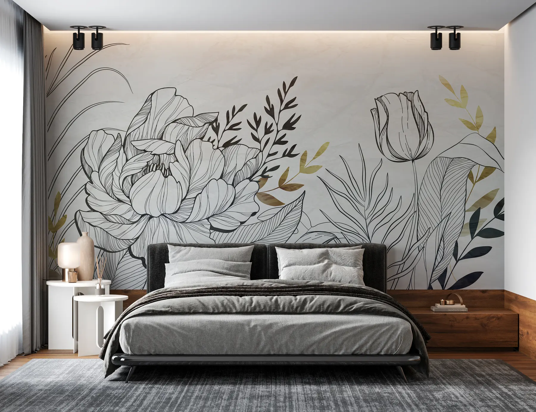 Murale Pétales de fleurs u94307
