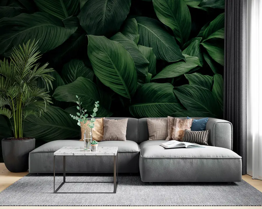 Fototapete Abstrakte tropische Blätter u75827