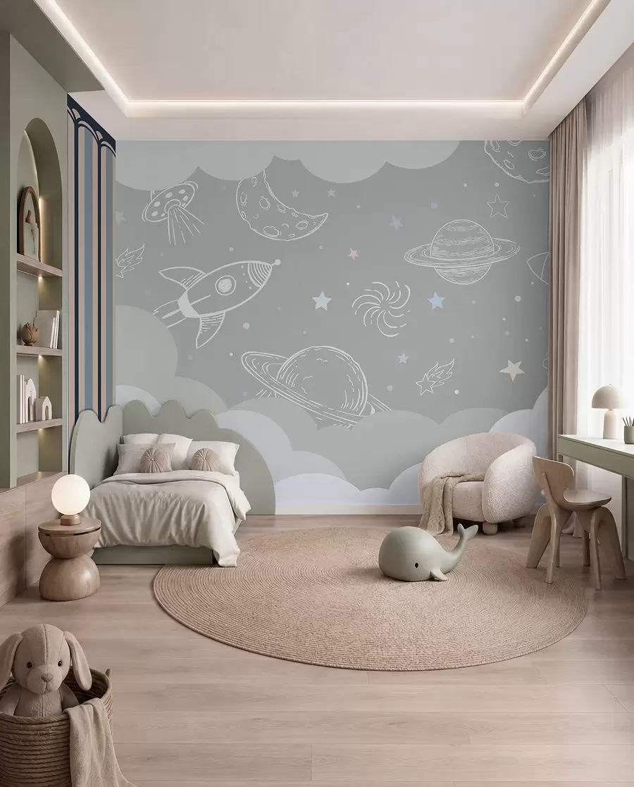 Murale Gribouillis de l’espace u94636