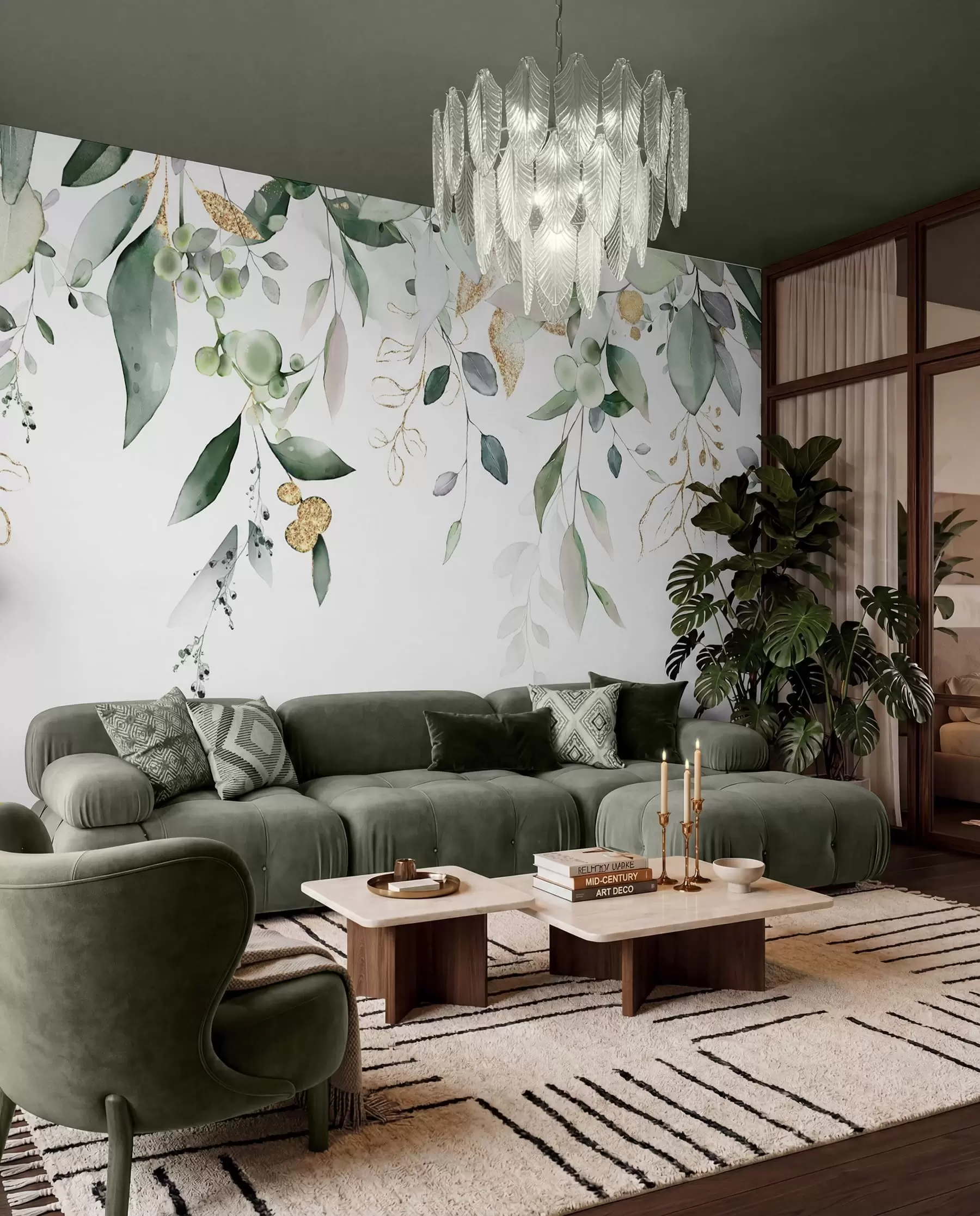 Murale Rideau d’eucalyptus u95506