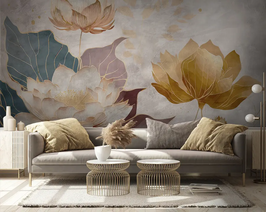 Fototapete Schöne große Blumen u95418