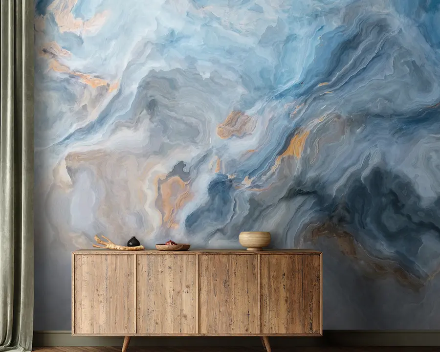 Murale Marbre bleu u95540
