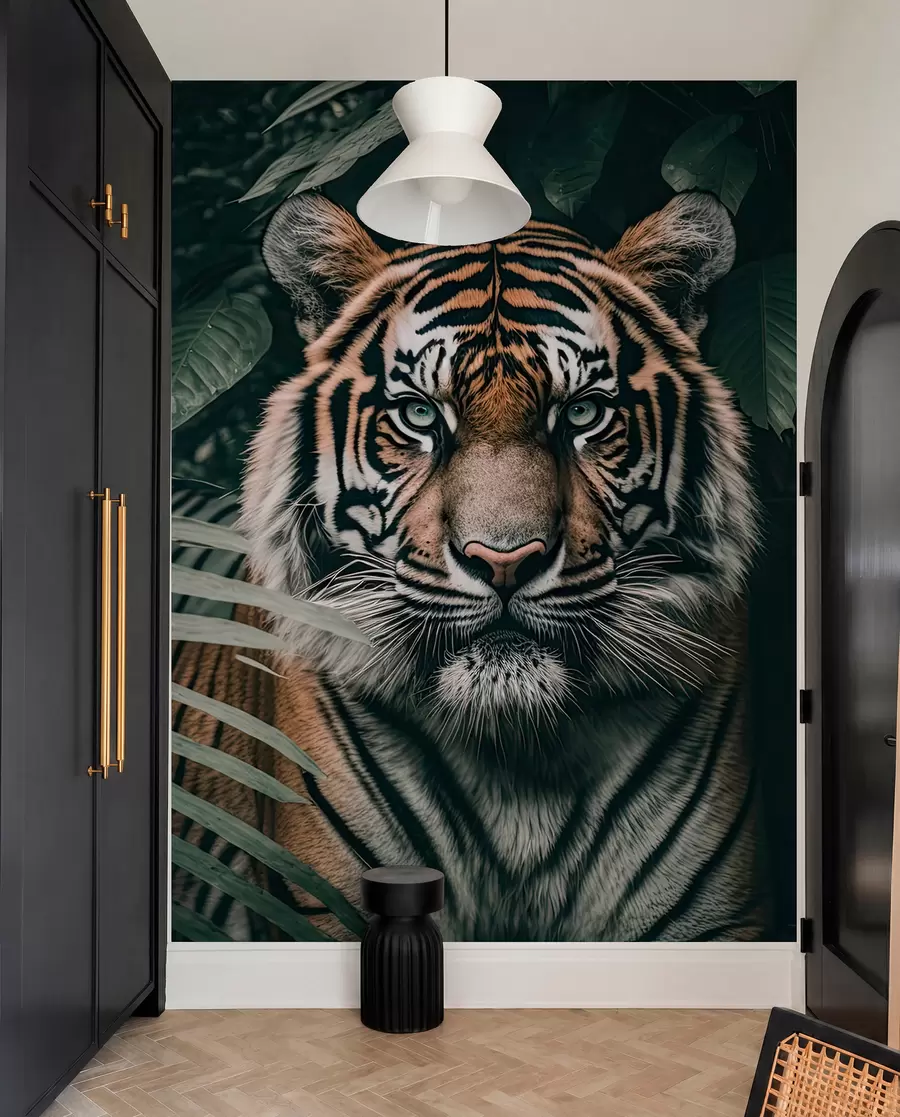fototapeter Tiger i regnskoven u95619