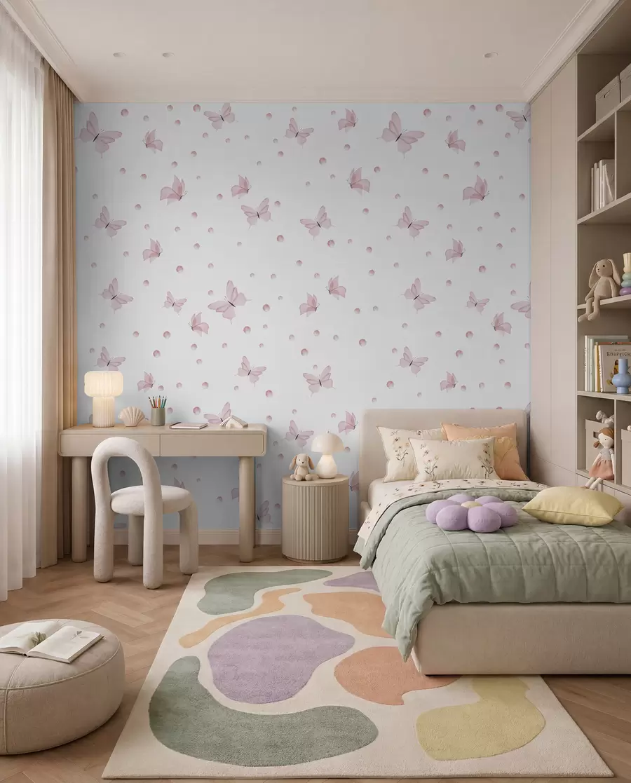Murale Petits papillons roses u96109