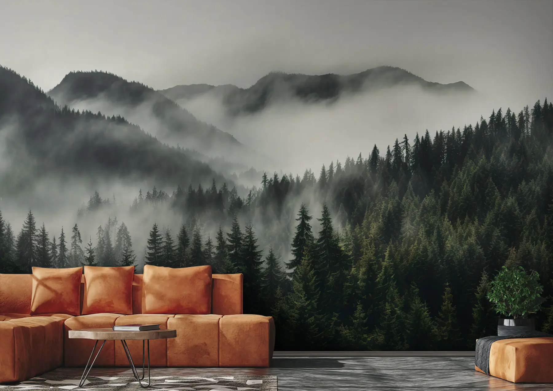 Fototapete Berglandschaft und Ruhe u96027