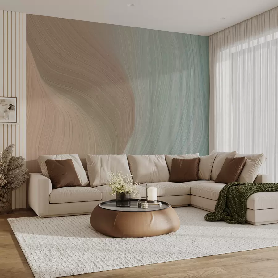 Fototapete Schiefergraue Wellen u96285