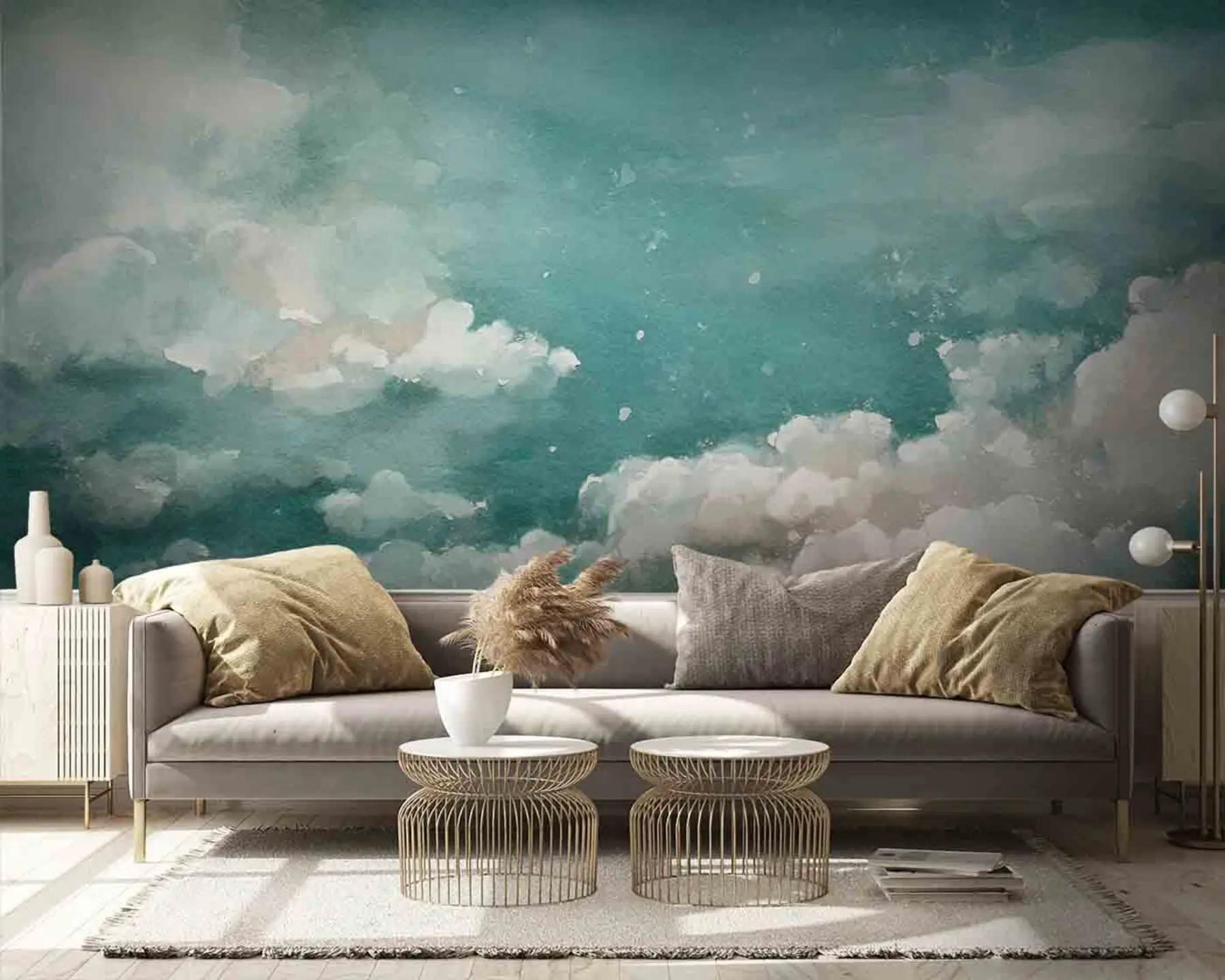 Murale Ciel et nuages à l'huile u96323