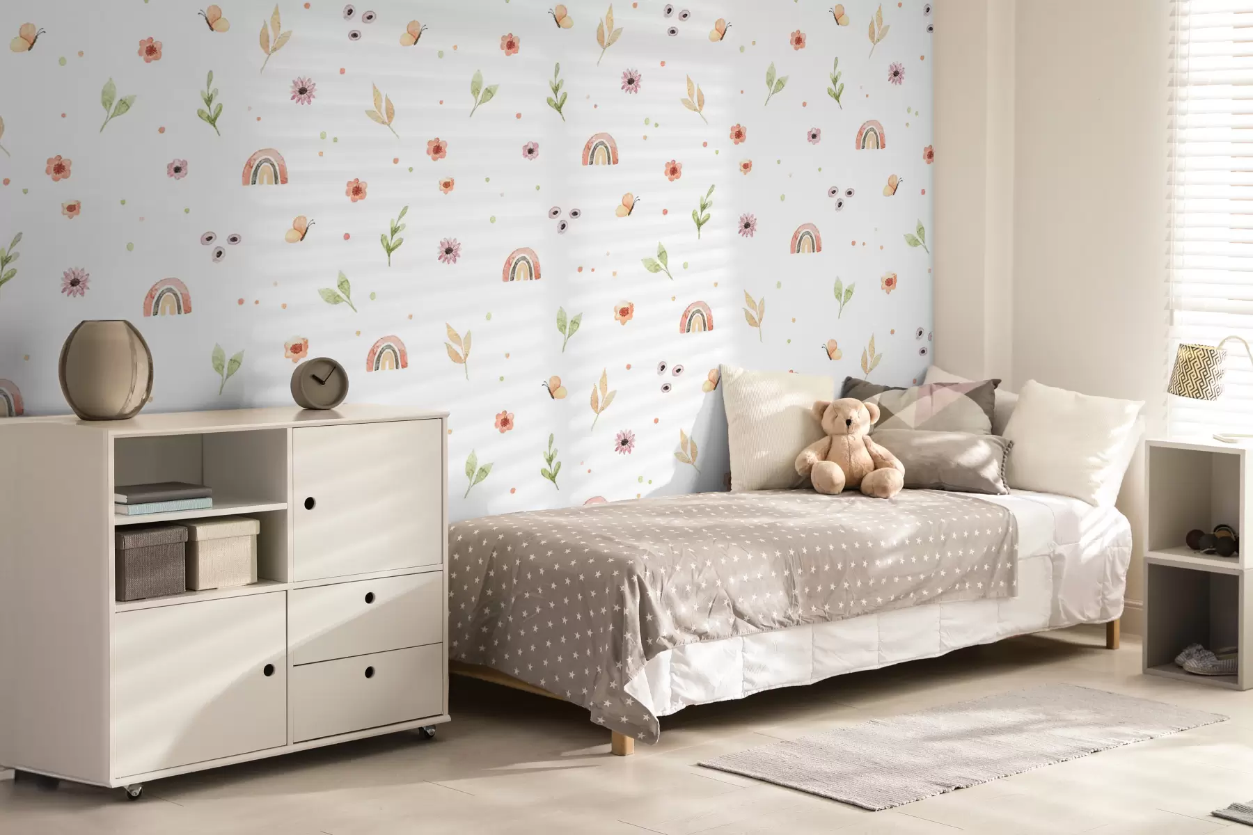 fototapeter Akvareltegning til børn u96608