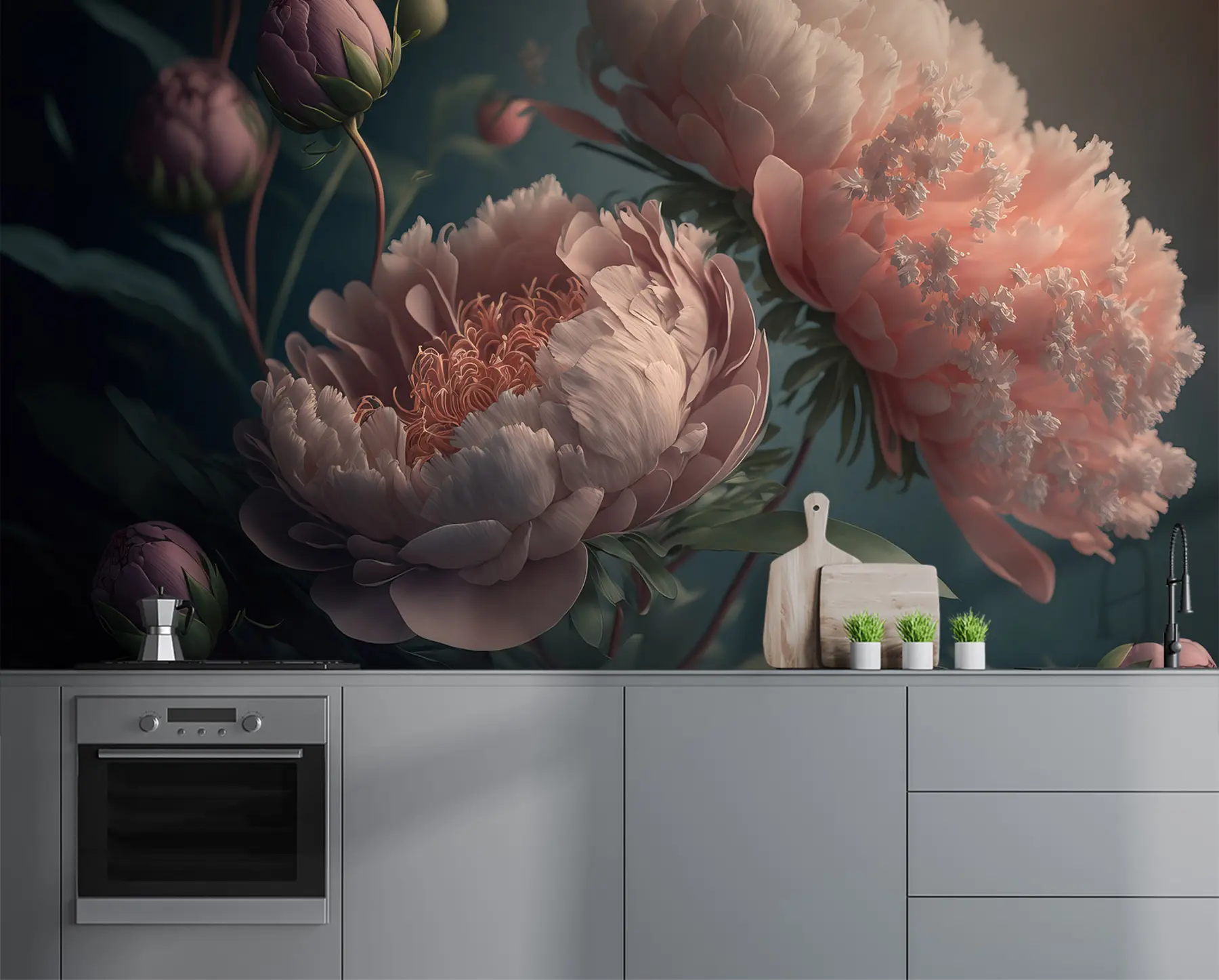 fototapeter Tusmørkeblomster u96633