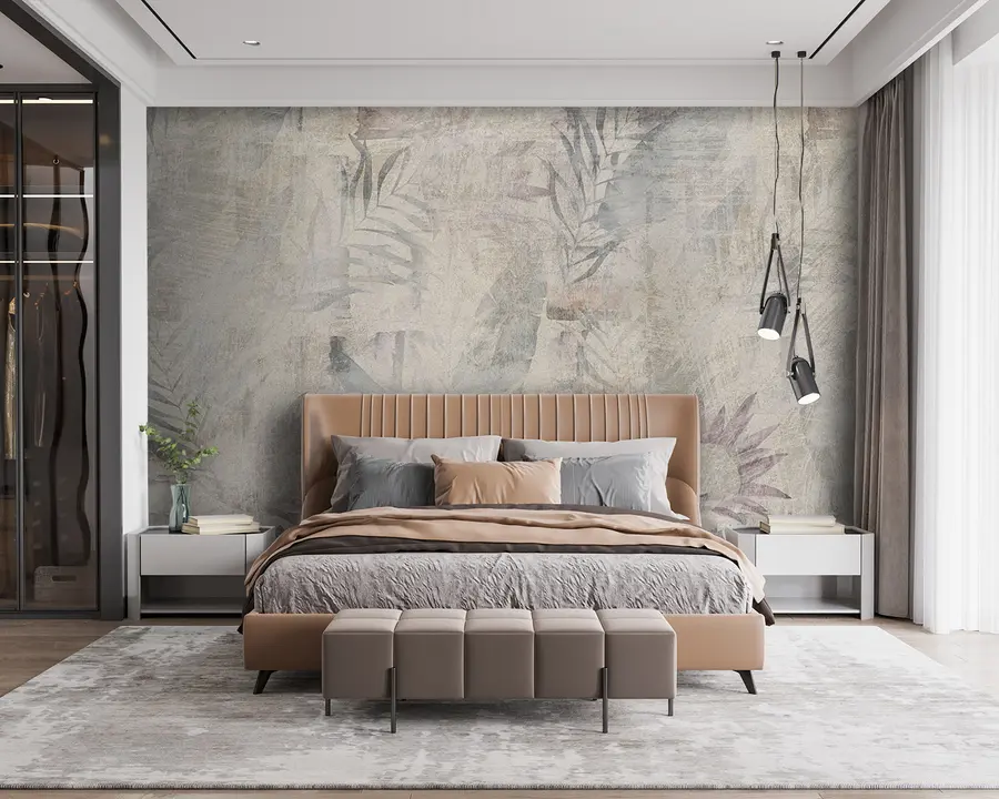 Fototapete Aquarell-Tropen-Loft u96807