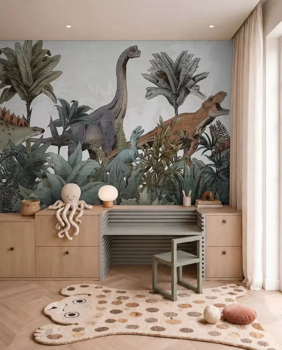 Fototapete Park der großen Dinosaurier u96938