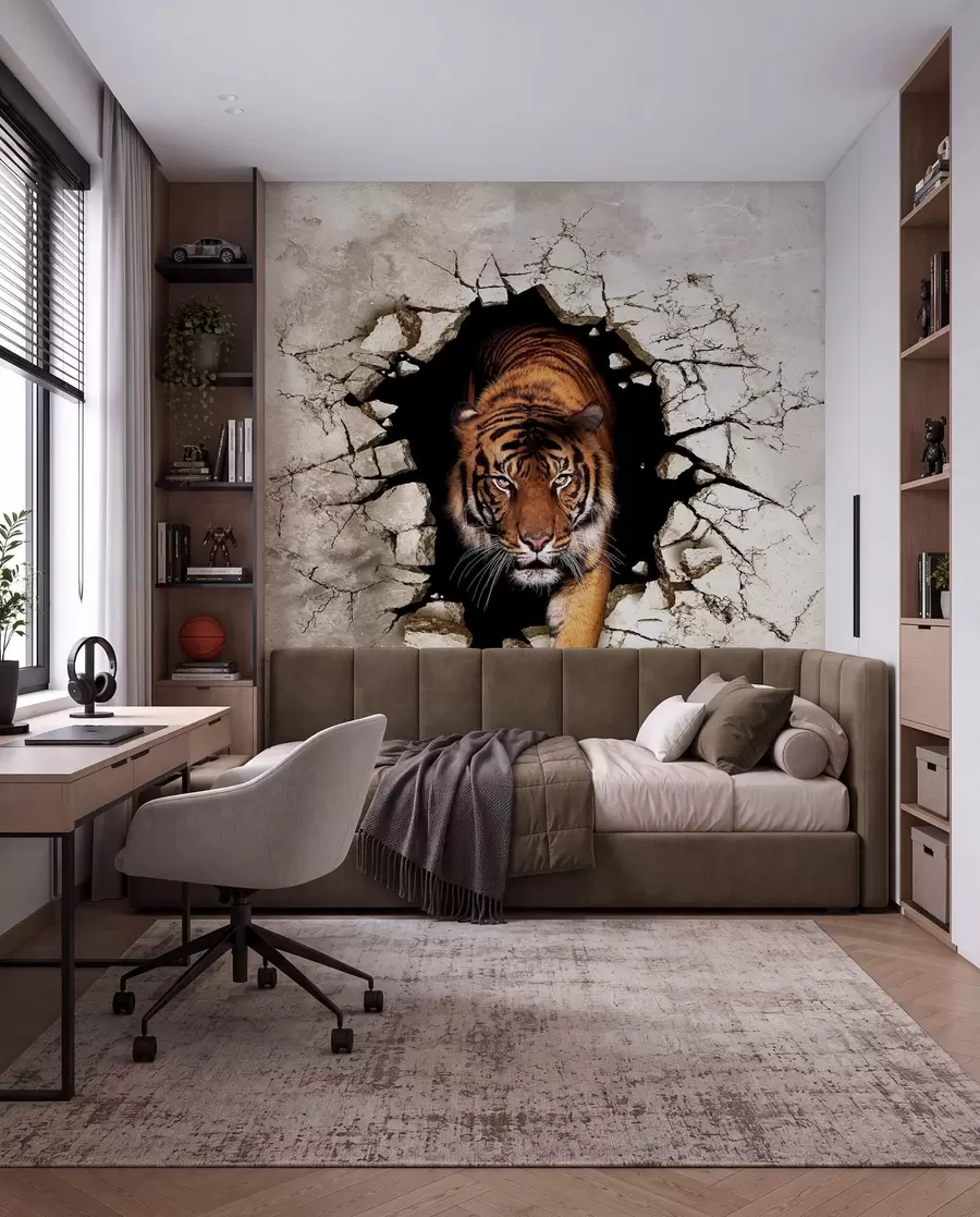 Murale tigre 3D u97031