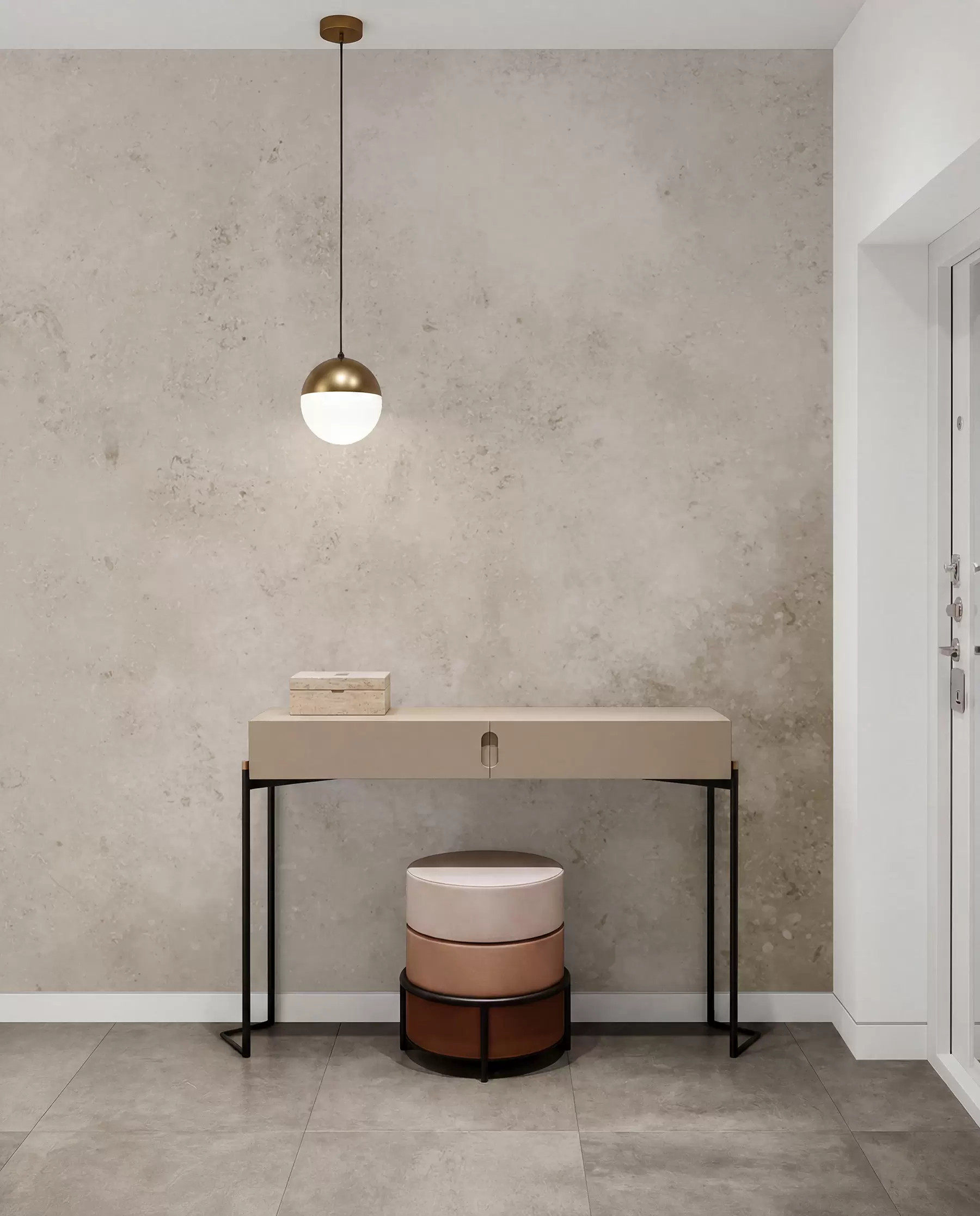 fototapeter Beige betonvæg u97236
