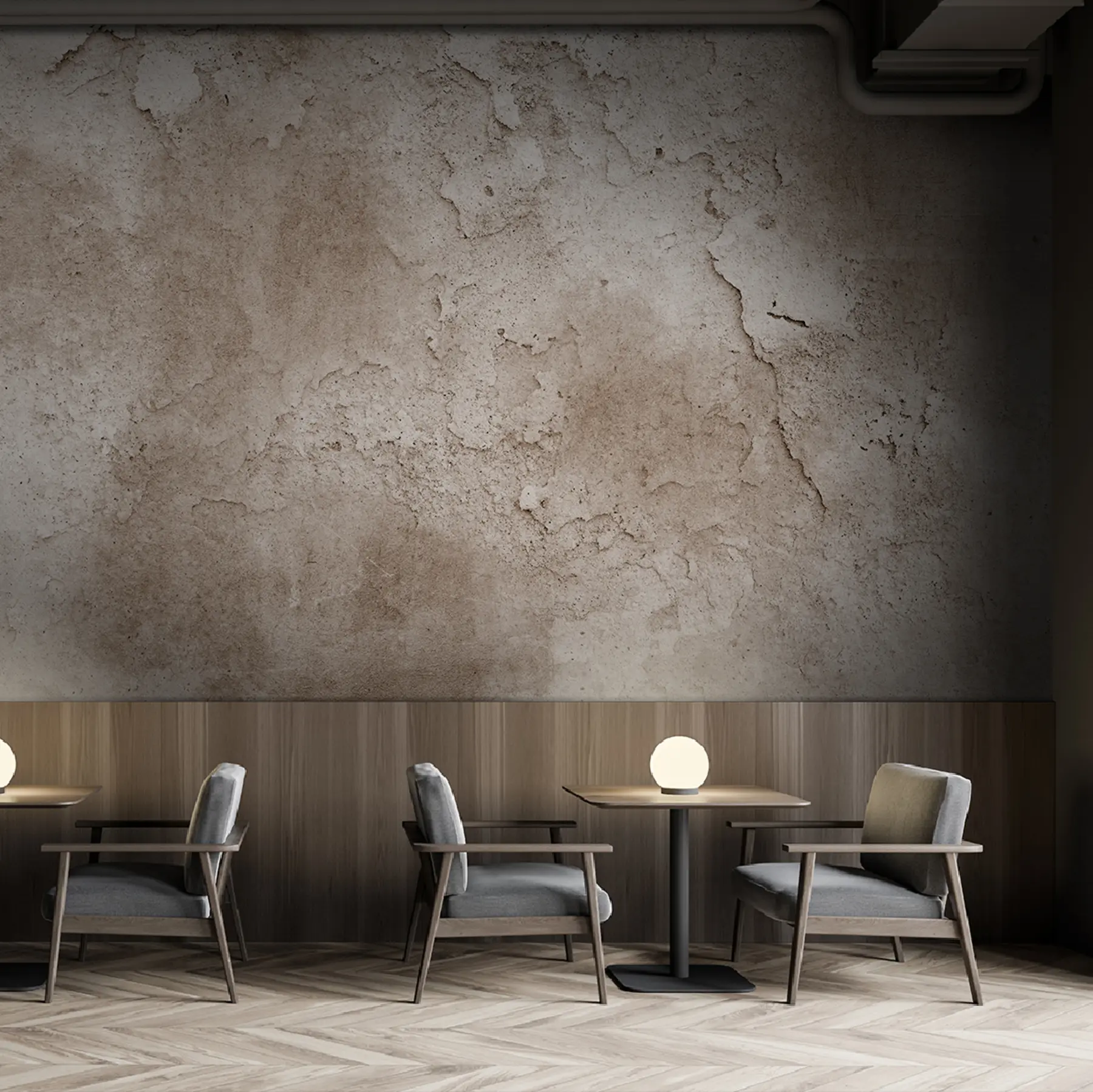 Murale Mur en béton brun avec des bords rugueux u97237