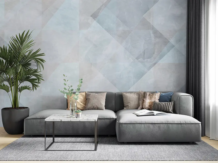 Fototapete Geometrische Abstraktion in Pastellfarben u97267